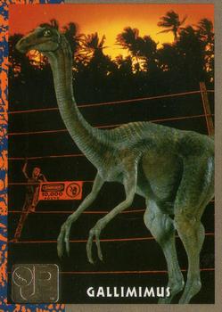 1993 Topps Jurassic Park Gold #6 Gallimimus Front