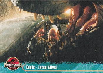 1997 Topps The Lost World: Jurassic Park #21 Eddie - Eaten Alive! Front