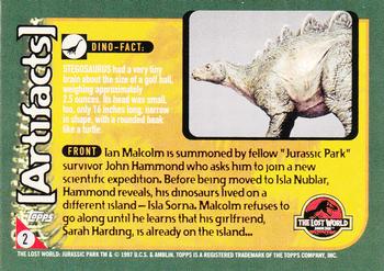 1997 Topps The Lost World: Jurassic Park #2 Hammond's Dream Revisited Back