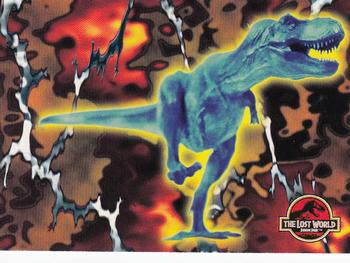 1997 Topps The Lost World: Jurassic Park #57 Tyrannosaurus Rex Front