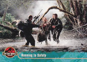 1997 Topps The Lost World: Jurassic Park #5 Running to Safety Front