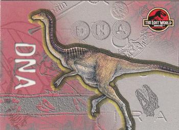 1997 Topps The Lost World: Jurassic Park #60 Gallimimus - DNA Front