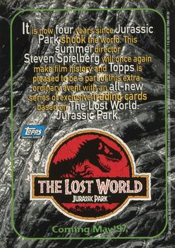 1997 Topps The Lost World: Jurassic Park #NNO Tyrannosaurus Back
