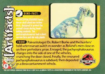 1997 Topps The Lost World: Jurassic Park #9 The Hunters Bag Their Prize! Back