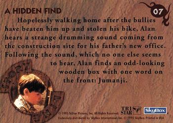 1995 SkyBox Jumanji #07 A Hidden Find Back
