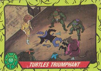 1989 Topps Teenage Mutant Ninja Turtles #52 Turtles Triumphant Front