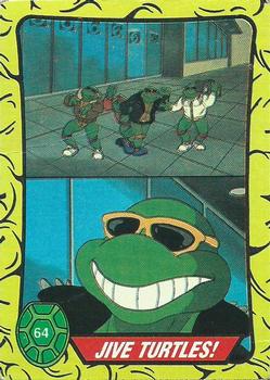 1989 Topps Teenage Mutant Ninja Turtles #64 Jive Turtles! Front