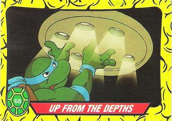 1989 Topps Teenage Mutant Ninja Turtles #68 Up from the Depths Front