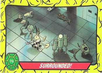 1989 Topps Teenage Mutant Ninja Turtles #76 Surrounded! Front