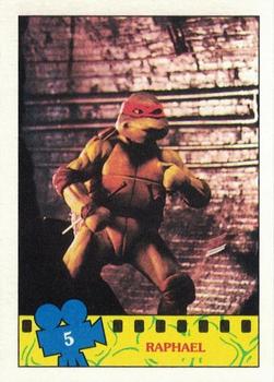 1990 Topps Teenage Mutant Ninja Turtles: The Movie #5 Raphael Front