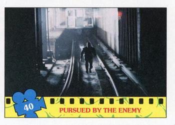 1990 Topps Teenage Mutant Ninja Turtles: The Movie #40 Pursued by the Enemy Front