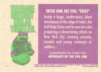 1990 Topps Teenage Mutant Ninja Turtles: The Movie #58 Tatsu and His Evil 
