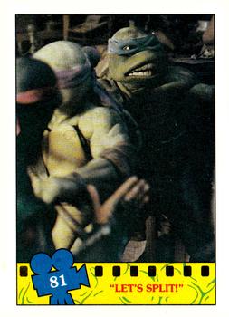 1990 Topps Teenage Mutant Ninja Turtles: The Movie #81 