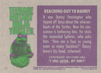 1990 Topps Teenage Mutant Ninja Turtles: The Movie #85 Reaching Out to Danny Back