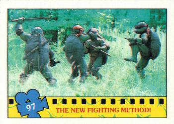 1990 Topps Teenage Mutant Ninja Turtles: The Movie #97 The New Fighting Method! Front