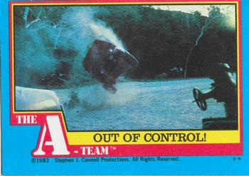 1983 Topps The A-Team #52 Out of Control! Front