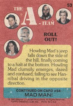 1983 Topps The A-Team #53 Roll Out! Back