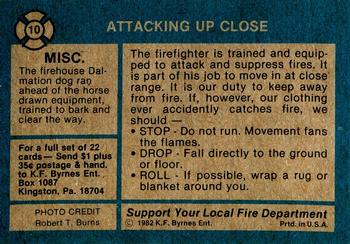 1982 K.F. Byrnes Fire Department #10 Attacking Up Close Back