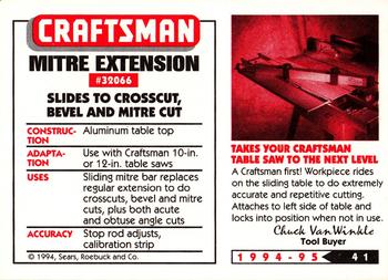 1994-95 Craftsman #41 Miter Box Extension Back