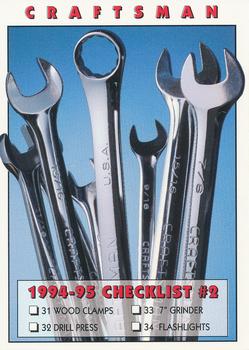 1994-95 Craftsman #57 Checklist #2 Front
