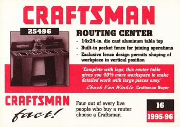 1995-96 Craftsman #16 Router Table Back