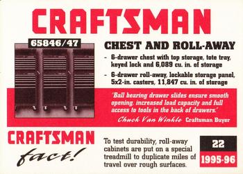 1995-96 Craftsman #22 Chest/Cabinet Back