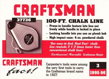 1995-96 Craftsman #3 Chalk Reel Back