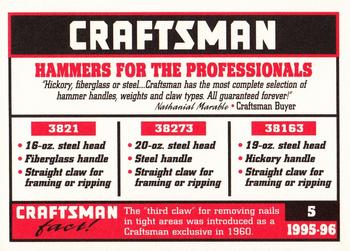 1995-96 Craftsman #5 Hammers Back