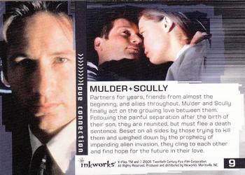 2005 Inkworks X-Files Connections #9 Mulder + Scully Back