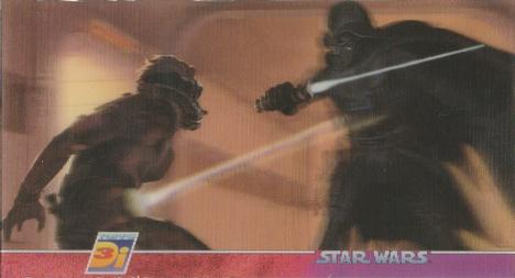 1996 Topps 3Di Star Wars #3Di-2 Darth Vader / Luke Skywalker Front