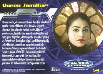 2006 Topps Star Wars: Evolution Update Edition #54 Queen Jamillia Back