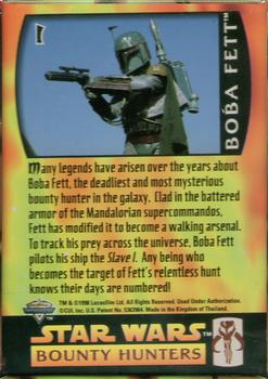 1998 Metallic Impressions Star Wars: Bounty Hunters #I Boba Fett Back