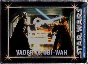 1994-96 Metallic Impressions Star Wars  #15 Vader vs. Obi-Wan Front