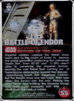 1994-96 Metallic Impressions Star Wars  #55 Battle of Endor Back
