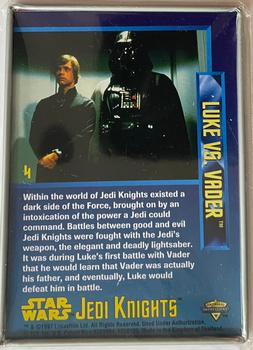 1996 Metallic Impressions Star Wars: Jedi Knights #4 Luke Vs. Vader Back