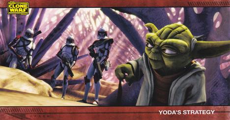 2009 Topps Widevision Star Wars: The Clone Wars #3 Yoda's Strategy Front