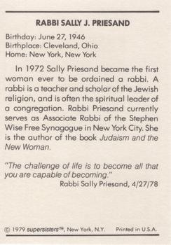 1979 Supersisters #6 Sally J. Priesand Back