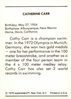 1979 Supersisters #68 Cathy Carr Back
