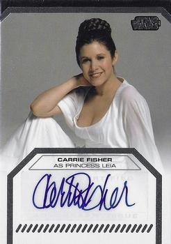2012 Topps Star Wars: Galactic Files - Autographs #NNO4 Carrie Fisher Front