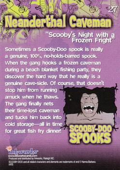 2003 Inkworks Scooby-Doo Mysteries & Monsters #27 Neanderthal Caveman Back