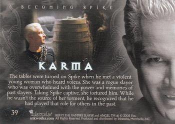 2005 Inkworks Spike the Complete Story #39 Karma Back