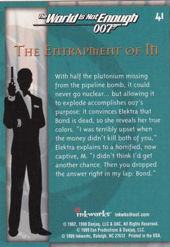 1999 Inkworks James Bond The World Is Not Enough #41 The Entrapment of M Back