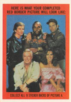 1983 Topps The A-Team - Stickers #11 The A-Team Back