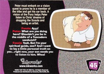2005 Inkworks Family Guy Season 1 #45 Vision Quest Back
