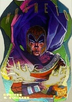 1995 Fleer Ultra X-Men - Hunters & Stalkers Rainbow #8 Magneto Front