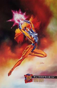 1995 Fleer Ultra X-Men - Ultraprint #NNO Jean Grey Front