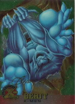 1995 Ultra X-Men Chromium - Gold Signature #2 Beast Front