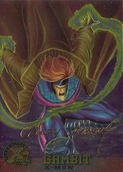 1995 Ultra X-Men Chromium - Gold Signature #6 Gambit Front