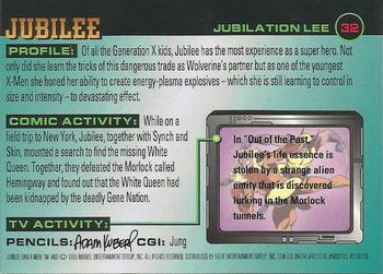 1995 Ultra X-Men Chromium - Gold Signature #32 Jubilee Back