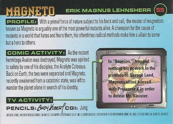 1995 Ultra X-Men Chromium - Gold Signature #55 Magneto Back
